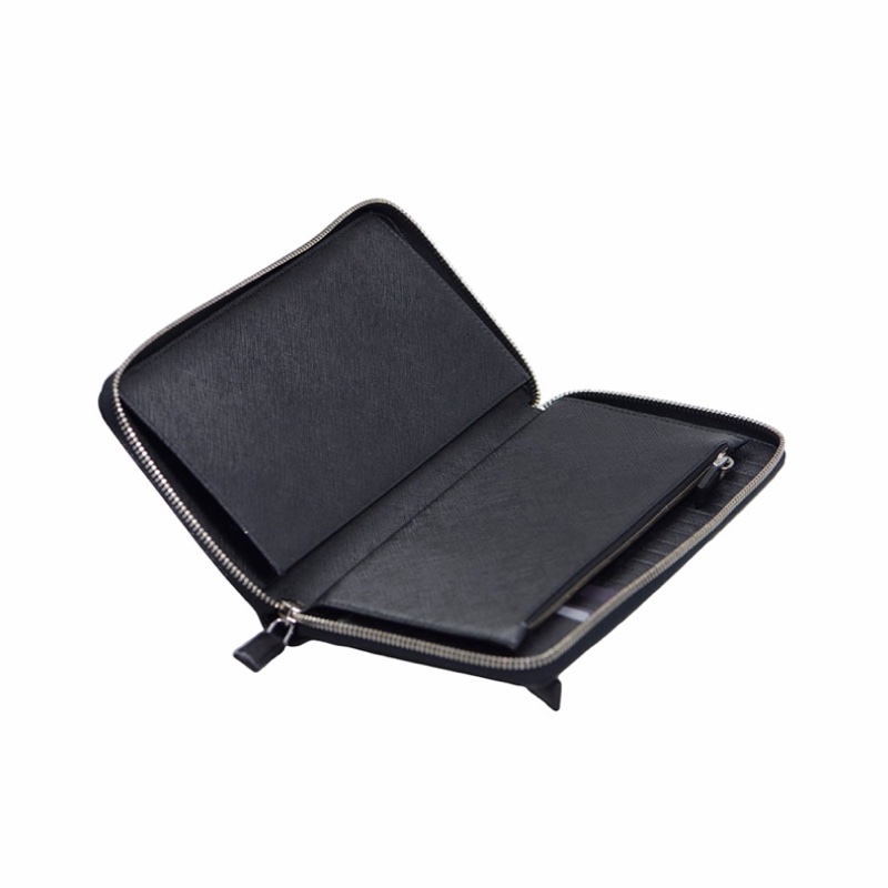 Prada 男士 全拉鍊錢包均碼碼12cm*2cm*23cm-3