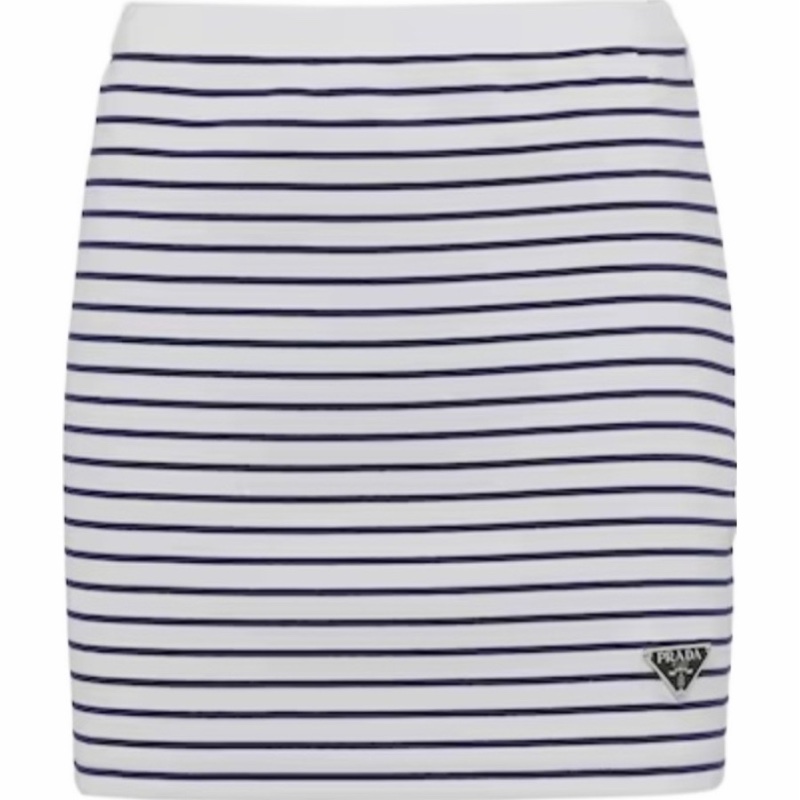 Prada 女士 印花平紋針織迷你半身裙IT-36 IT-38 IT-40 IT-42-2