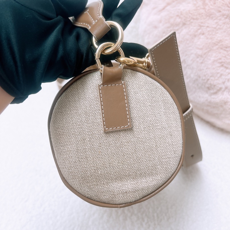 Chloe woody tube 裸粉色圓筒包-6