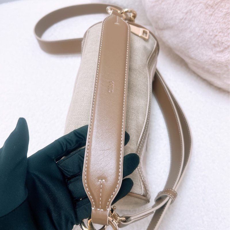 Chloe woody tube 裸粉色圓筒包-7