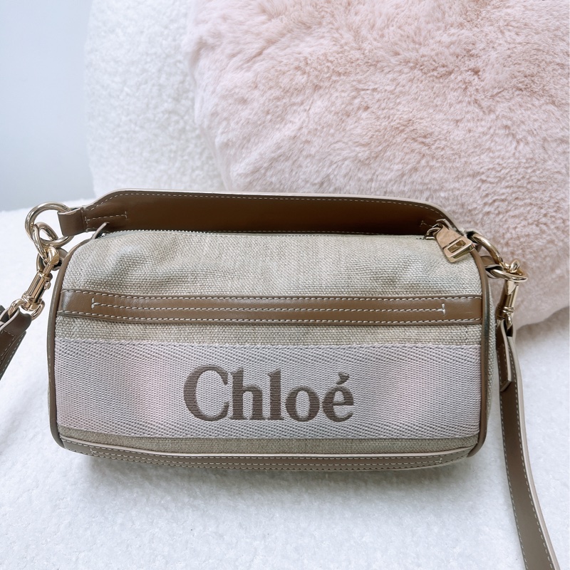 Chloe woody tube 裸粉色圓筒包-8