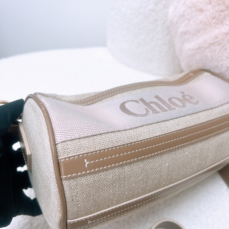 Chloe woody tube 裸粉色圓筒包-9