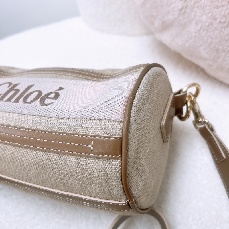 Chloe woody tube 裸粉色圓筒包-10