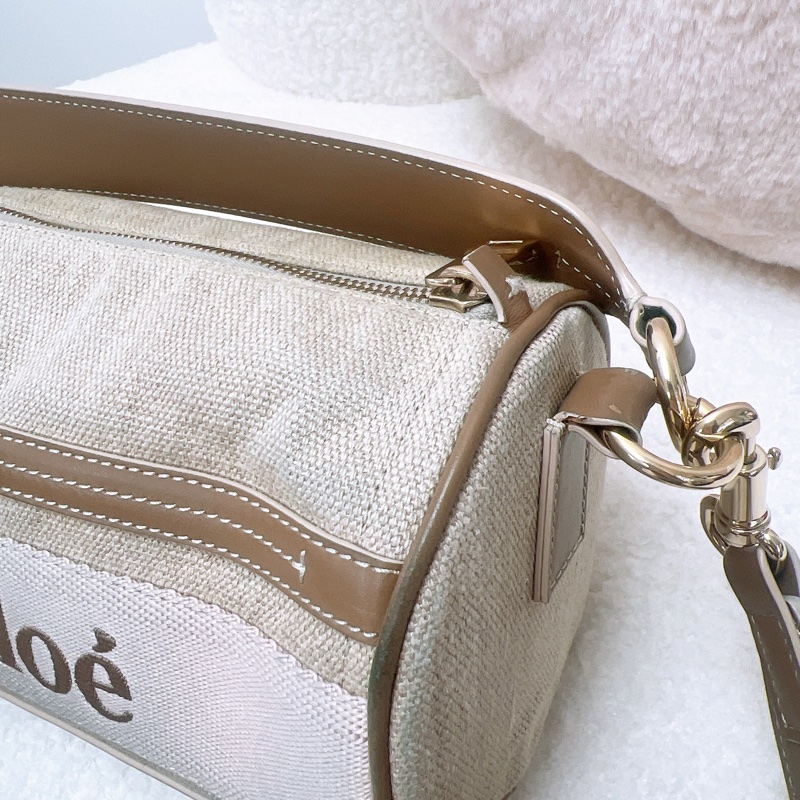 Chloe woody tube 裸粉色圓筒包-11