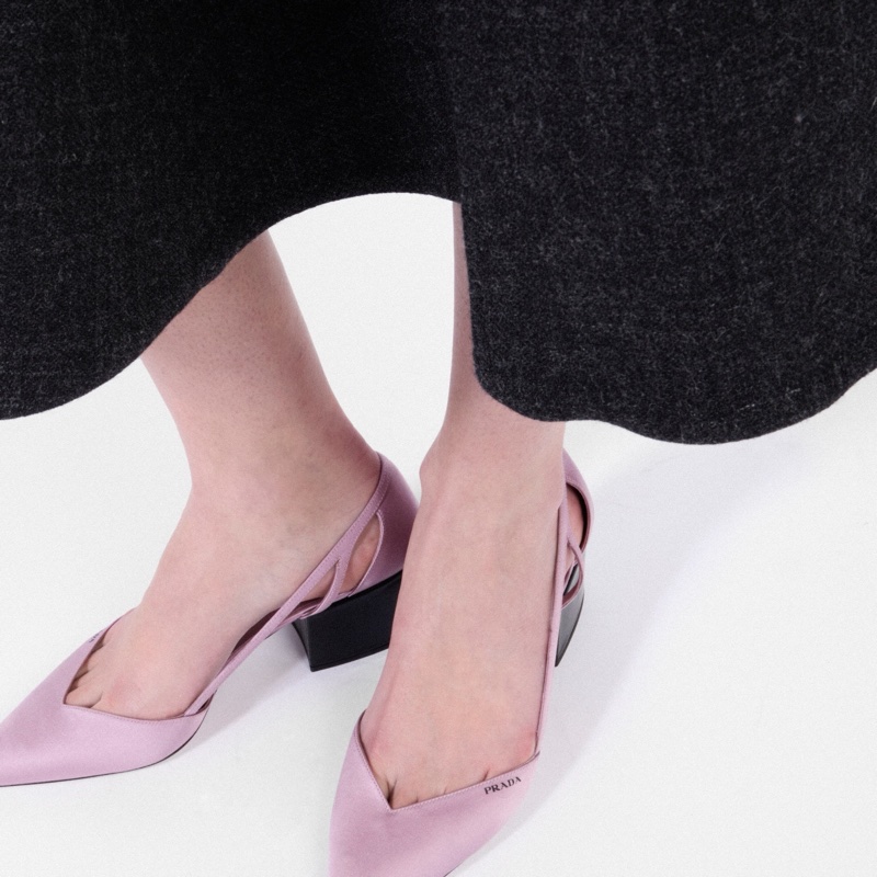 Prada 女士 緞面高跟鞋36 37 38 39 40碼跟高: 5.5cm-5