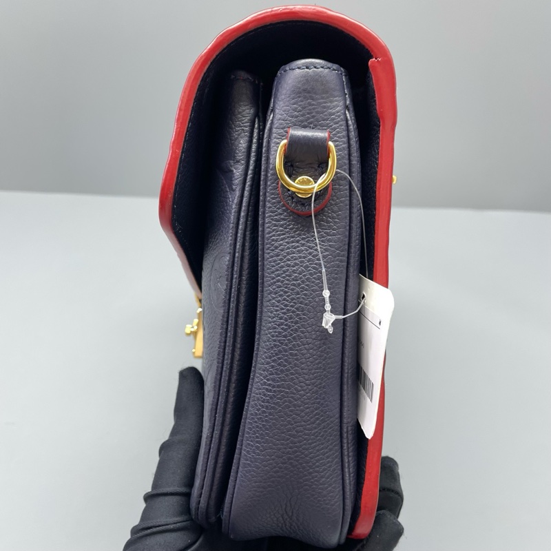 LV路易威登郵差包全皮深藍色17年芯片25*19*8cm-2