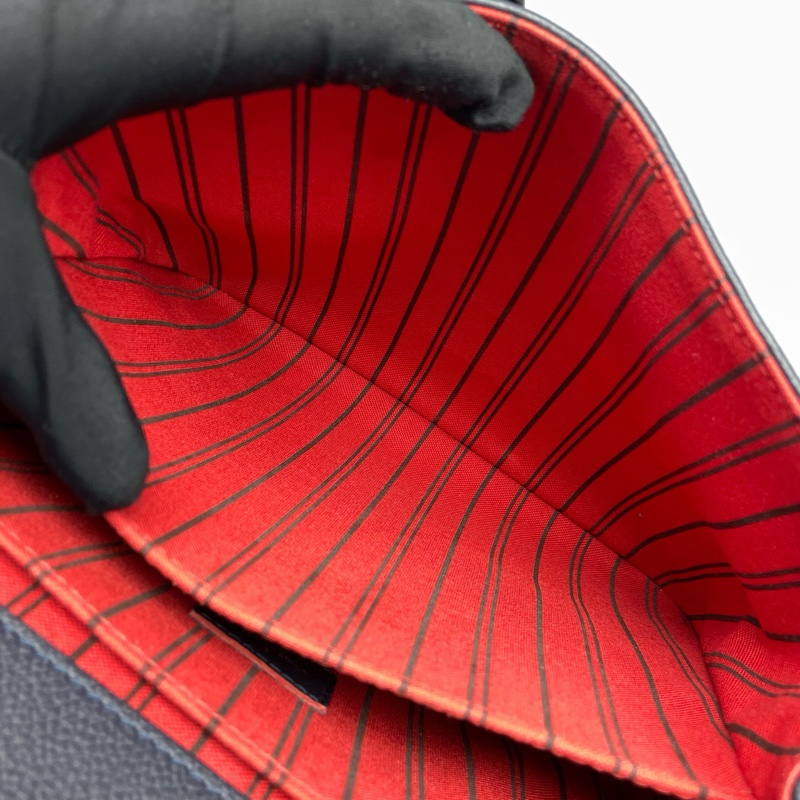 LV路易威登郵差包全皮深藍色17年芯片25*19*8cm-6