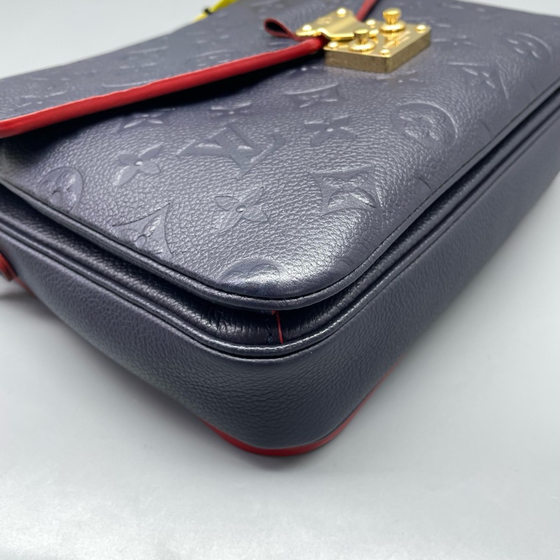 LV路易威登郵差包全皮深藍色17年芯片25*19*8cm-8