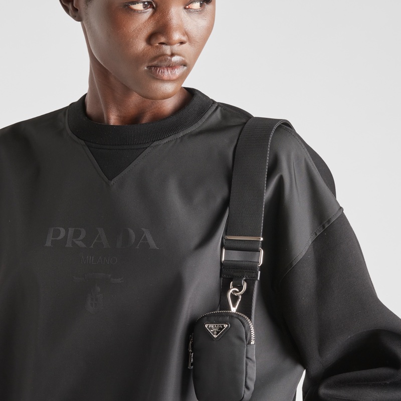 Prada 女士 徽標套頭衛衣XS S M L碼-4