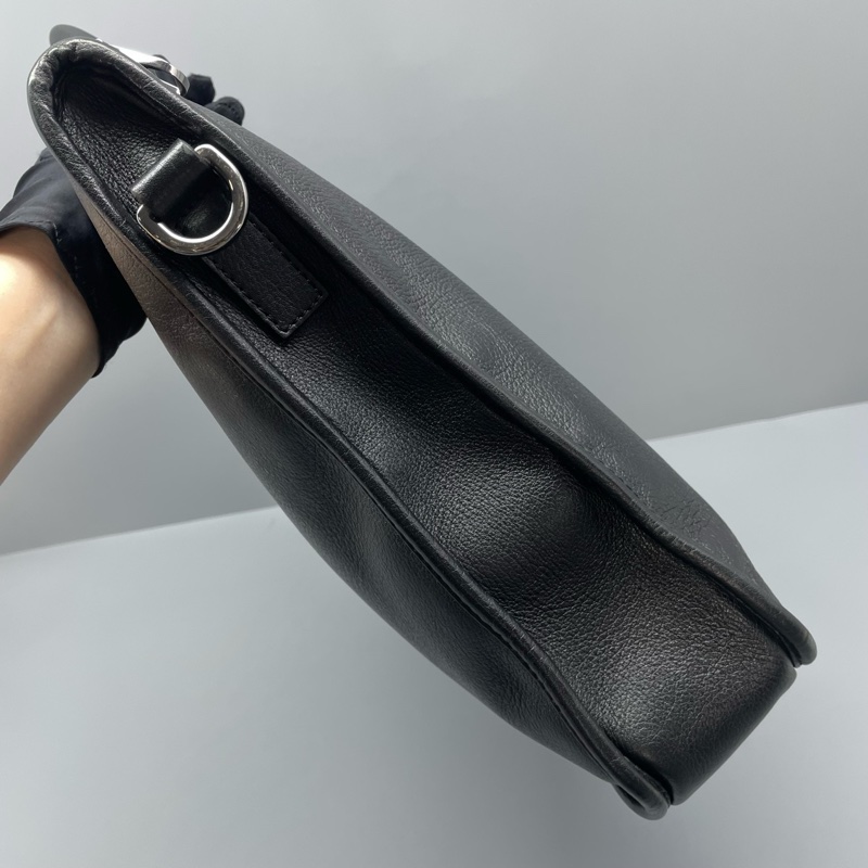 LOEWE羅意威大號黑色公文包 缺肩帶 41*30*8cm-4