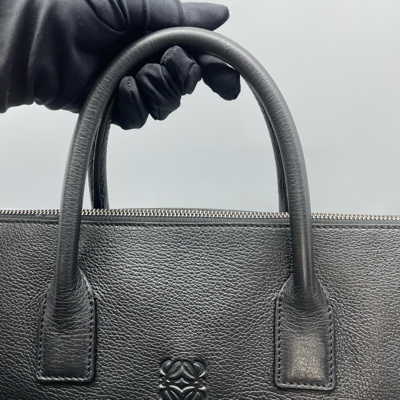 LOEWE羅意威大號黑色公文包 缺肩帶 41*30*8cm-9