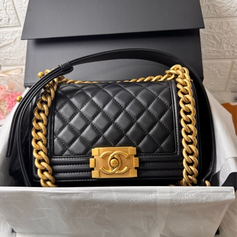 Boy 小牛皮及金色金屬20(晶片