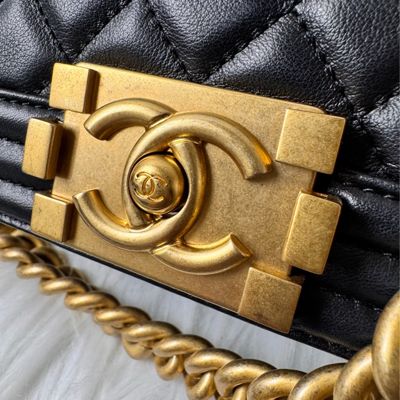 Boy 小牛皮及金色金屬20(晶片-2