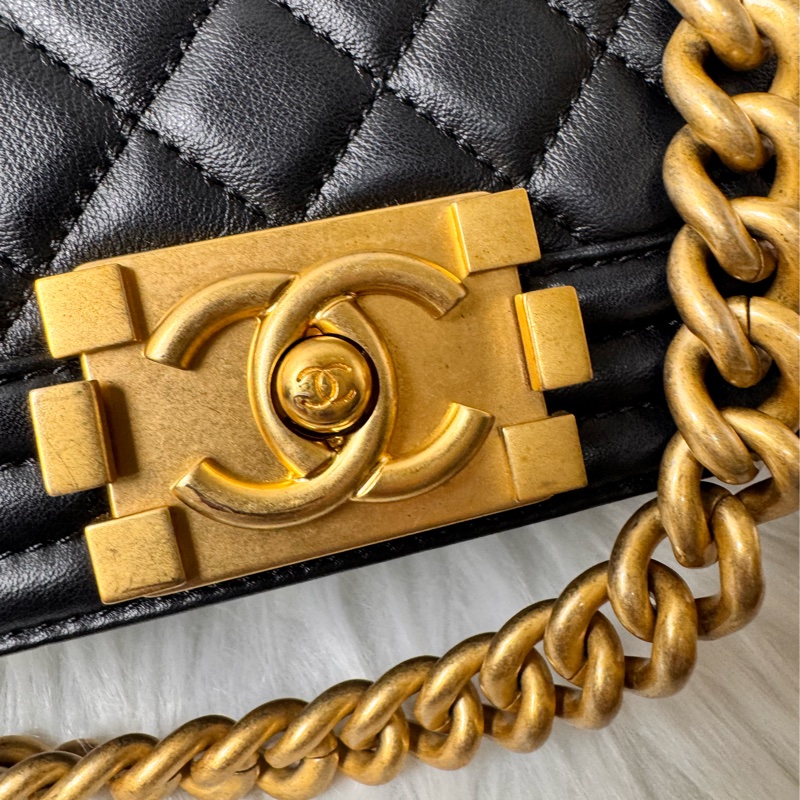 Boy 小牛皮及金色金屬20(晶片-3