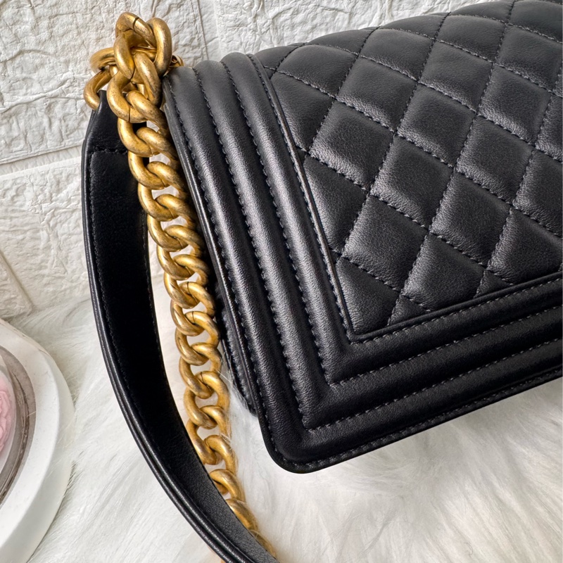 Boy 小牛皮及金色金屬20(晶片-10