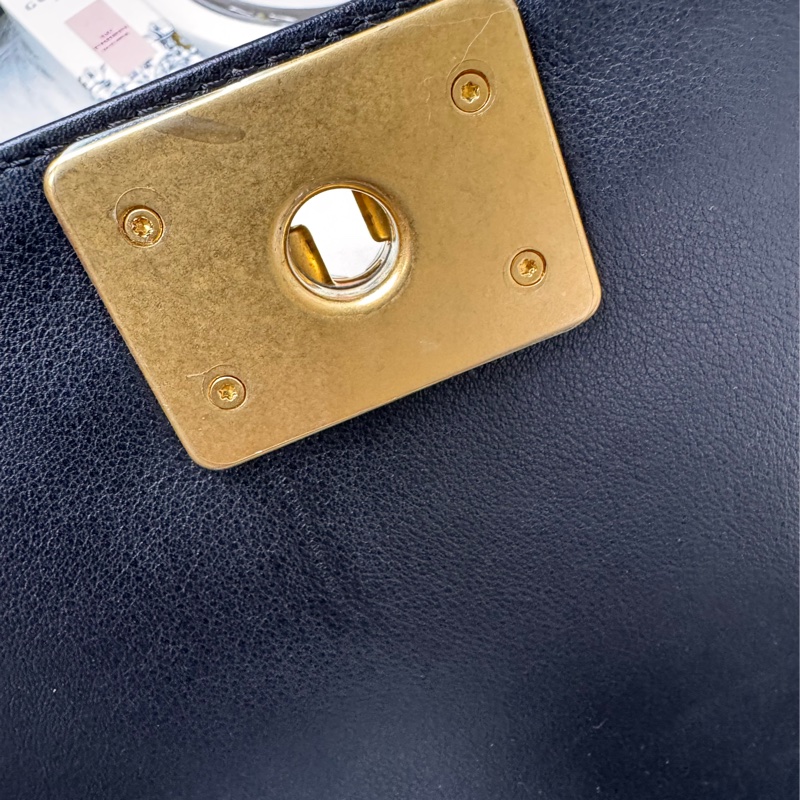 Boy 小牛皮及金色金屬20(晶片-20