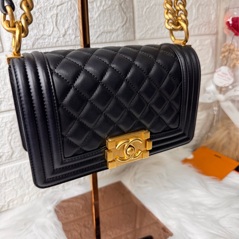 Boy 小牛皮及金色金屬20(晶片-32