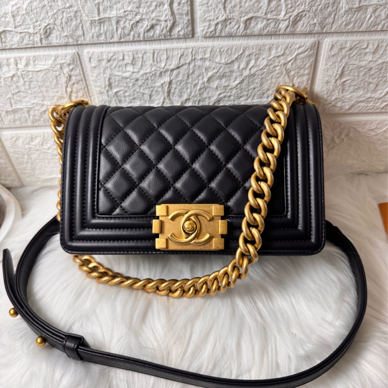 Boy 小牛皮及金色金屬20(晶片-35