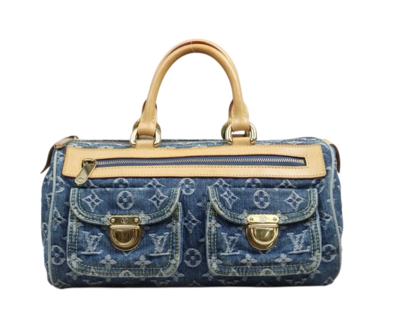 「JL精品代購」9新 LV 丹寧Noe Speedy 手提包-2