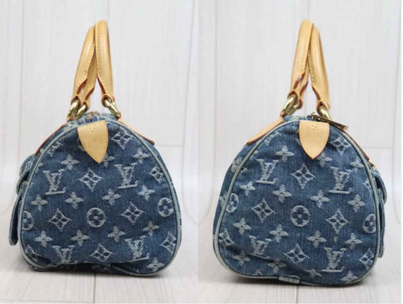 「JL精品代購」9新 LV 丹寧Noe Speedy 手提包-4