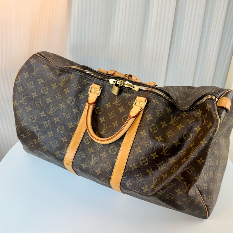✔️ LV Louis Vuitton 路易威登 Monogram Keepall 55 M41424 手提行李袋-0