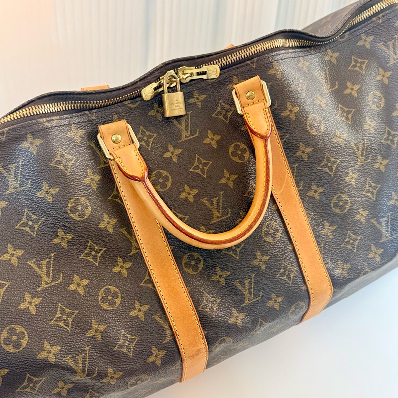 ✔️ LV Louis Vuitton 路易威登 Monogram Keepall 55 M41424 手提行李袋-3