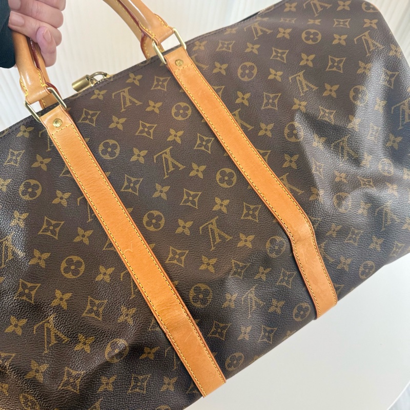 ✔️ LV Louis Vuitton 路易威登 Monogram Keepall 55 M41424 手提行李袋-15