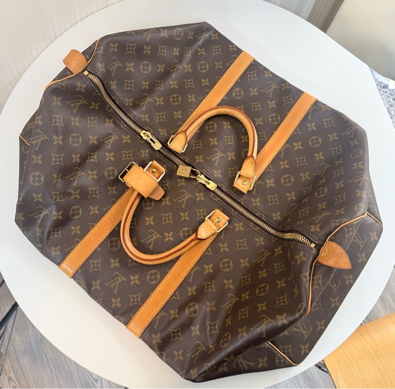 ✔️ LV Louis Vuitton 路易威登 Monogram Keepall 55 M41424 手提行李袋-33