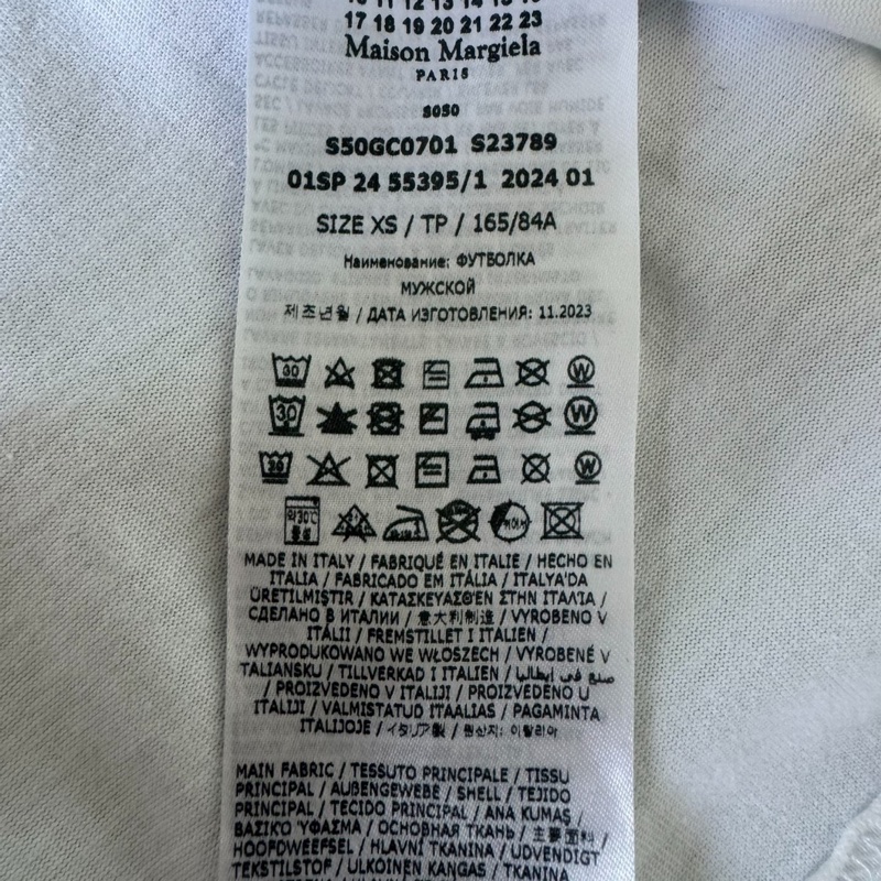 【文青/設計師最愛✨混時尚圈必備🤍懂的都懂🖤】Maison Margiela短袖 馬吉拉520情人節限定短袖T恤|黑色XS碼-5