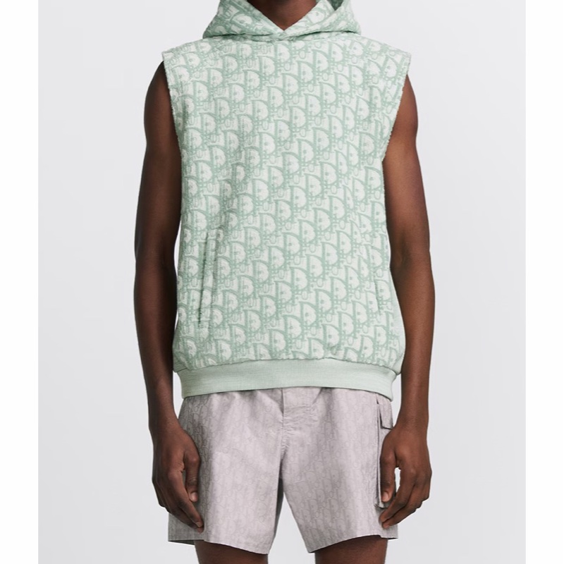 Dior 男士 Oblique連帽無袖衛衣S M碼-0