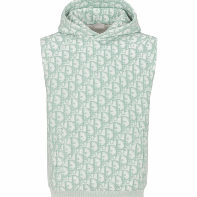 Dior 男士 Oblique連帽無袖衛衣S M碼-1