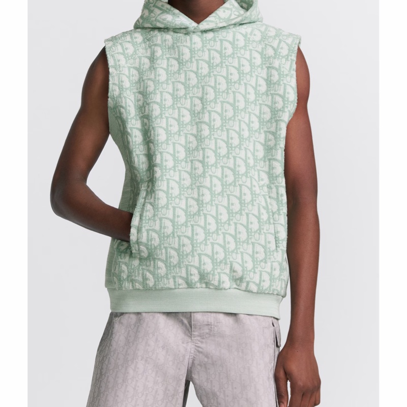 Dior 男士 Oblique連帽無袖衛衣S M碼-3