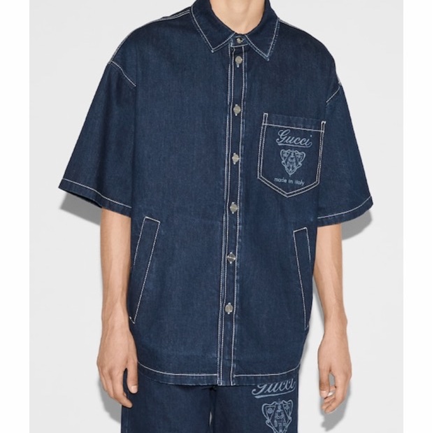 Gucci 男士 短袖襯衫IT-46 IT-48 IT-50碼-2