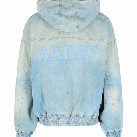 Amiri 男士 長袖連帽牛仔夾克S M L XL碼