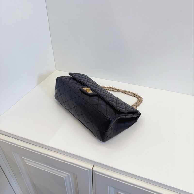 ✨Chanel 經典2.55黑金鏈條包 包型好 狀況不錯🖤-8