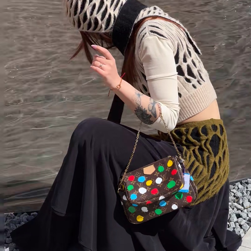 【藝術家收藏✨保值炒賣款❗️全網最低價】LV 草間彌生波點五合一 單肩包|斜背包-5