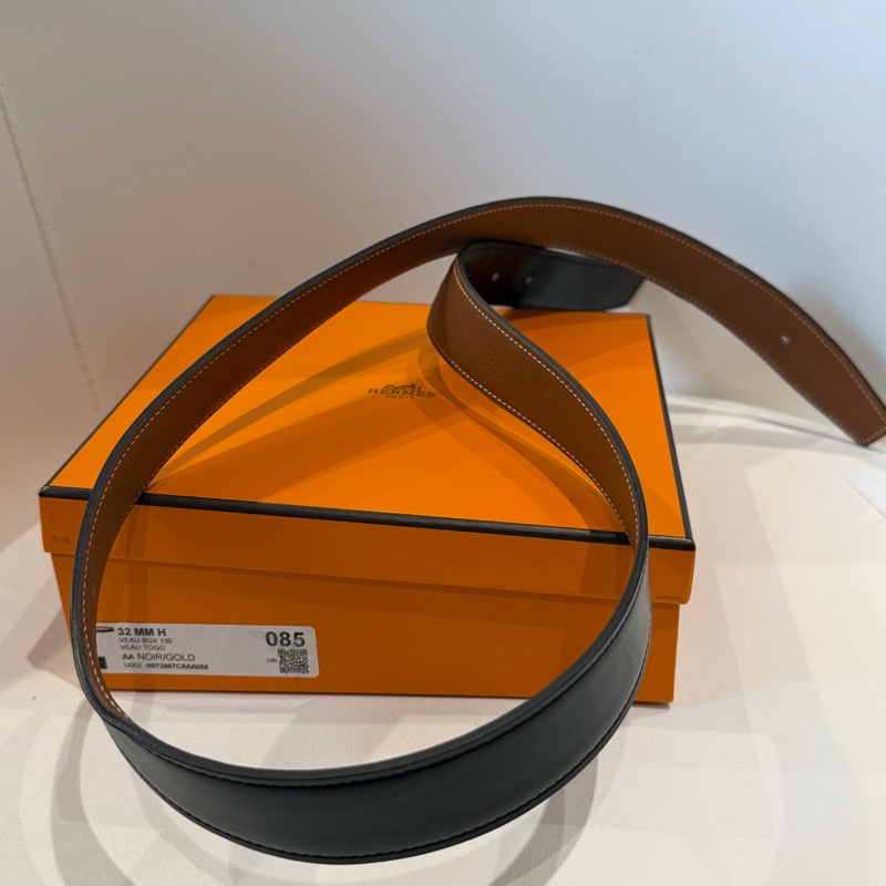 愛馬仕皮帶 雙面寬 H金扣 85號!誰買誰賺到-20