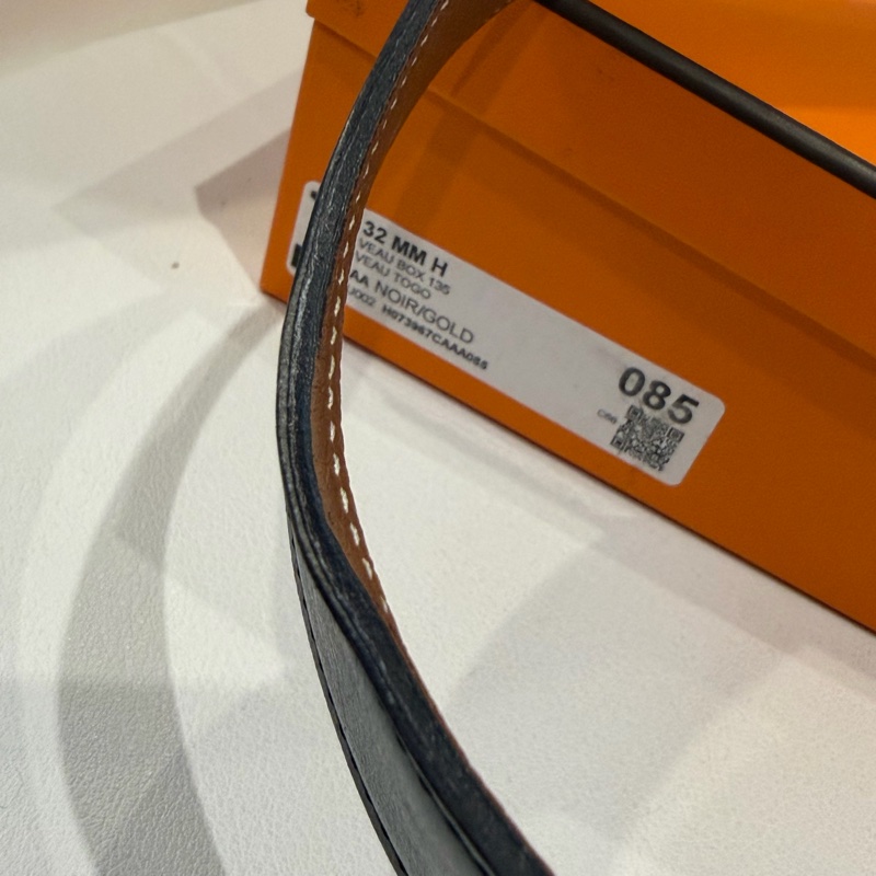 愛馬仕皮帶 雙面寬 H金扣 85號!誰買誰賺到-21