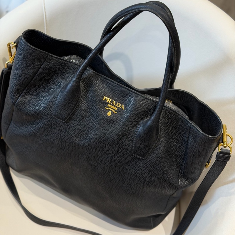 Prada 托特大包 黑色 手提背袋 🖤超好看百搭-0