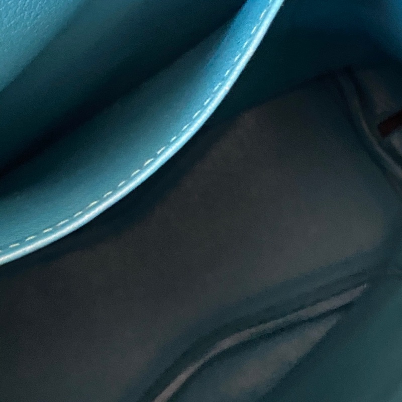 🌈Hermes💙So kelly 22💙松石藍銀扣🌈98.5新🌟togo皮🌟愛馬仕🌟-4