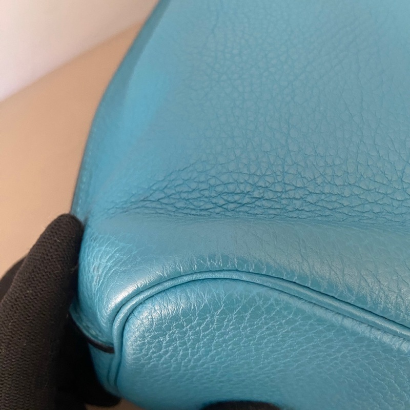 🌈Hermes💙So kelly 22💙松石藍銀扣🌈98.5新🌟togo皮🌟愛馬仕🌟-5