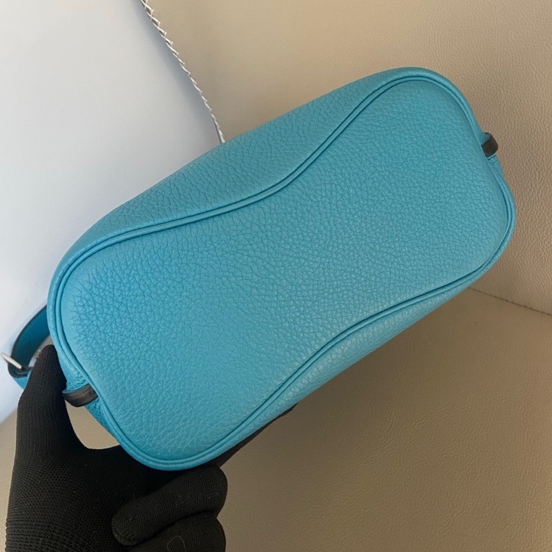 🌈Hermes💙So kelly 22💙松石藍銀扣🌈98.5新🌟togo皮🌟愛馬仕🌟-9