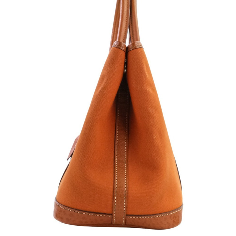 Hermes Hermès 花園派對 TPM Toile Officier x Negonda 手提包，Potiron Orange，□I Stamp，女裝，Lux，二手品牌-1