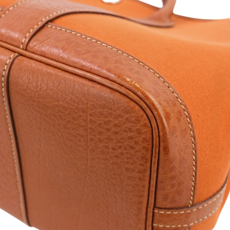 Hermes Hermès 花園派對 TPM Toile Officier x Negonda 手提包，Potiron Orange，□I Stamp，女裝，Lux，二手品牌-9