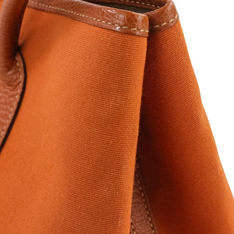 Hermes Hermès 花園派對 TPM Toile Officier x Negonda 手提包，Potiron Orange，□I Stamp，女裝，Lux，二手品牌-11