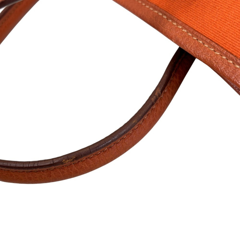Hermes Hermès 花園派對 TPM Toile Officier x Negonda 手提包，Potiron Orange，□I Stamp，女裝，Lux，二手品牌-13