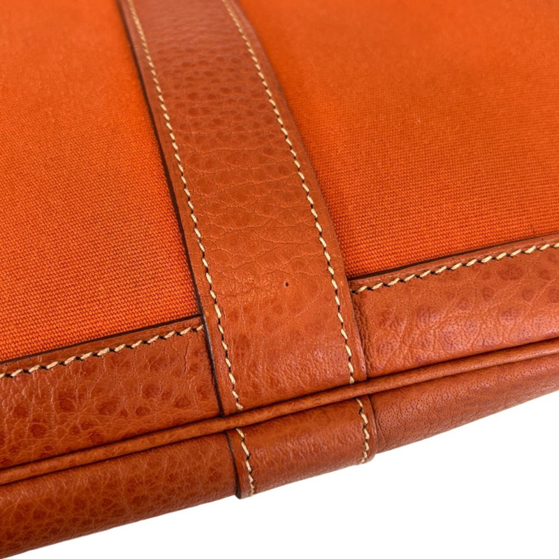 Hermes Hermès 花園派對 TPM Toile Officier x Negonda 手提包，Potiron Orange，□I Stamp，女裝，Lux，二手品牌-15