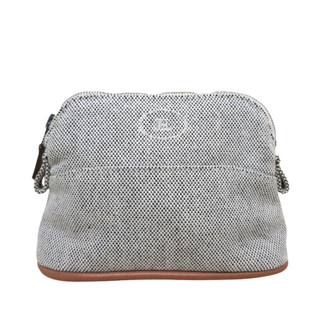 愛馬仕 Bolide 迷你化妝包，米白色和棕色，女士，奢侈品，二手品牌