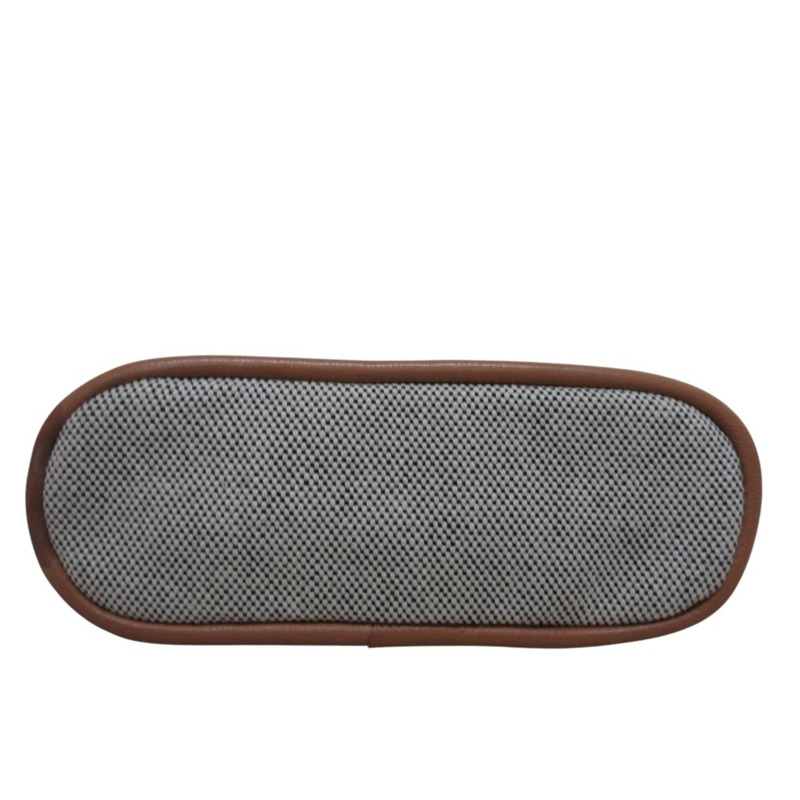 愛馬仕 Bolide 迷你化妝包，米白色和棕色，女士，奢侈品，二手品牌-4