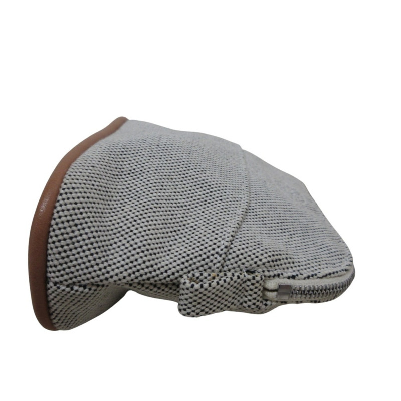 愛馬仕 Bolide 迷你化妝包，米白色和棕色，女士，奢侈品，二手品牌-5